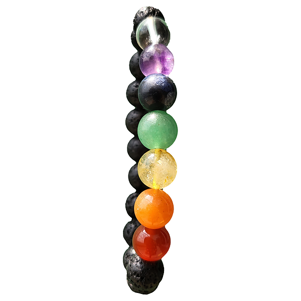 7 Chakra Crystals Diffuser Bracelet